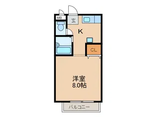 ブライストンハイツ【2階】の間取り