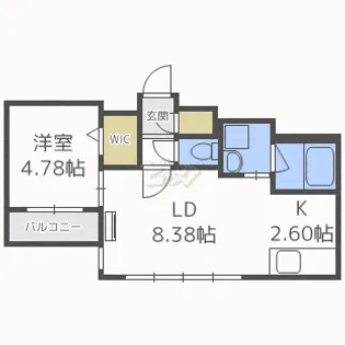 HGSノース23【5階】の間取り