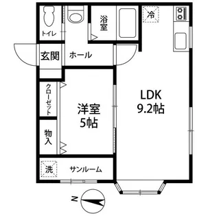 ボン レコルト【2階】の間取り