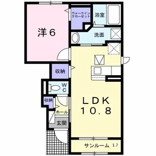 コースト・アベニュー II【1階】の間取り
