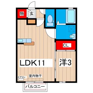 バローネ・イースト【1階】の間取り