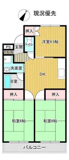 ダイヤ31南原【1階】の間取り