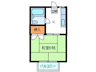 静岡県三島市若松町【アパート】の間取り