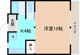 笠舞サンハイツ【2階】の間取り