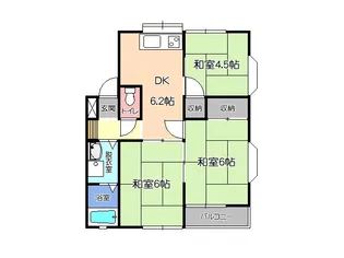 シャトーサオトメ【2階】の間取り