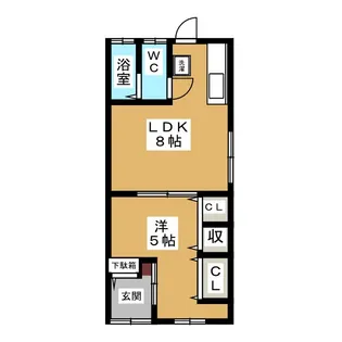 岐阜県大垣市中野町5【一戸建】の間取り