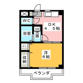 グランドハイツFlora【3階】の間取り