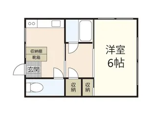 皆実町アパート【3階】の間取り