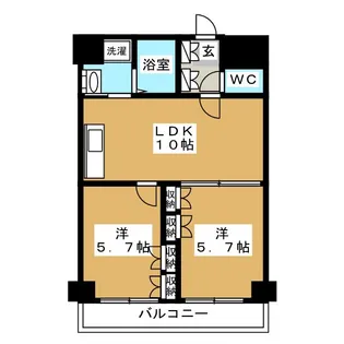 アルトジャルダン【4階】の間取り