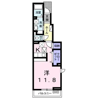 プリムローズA【1階】の間取り