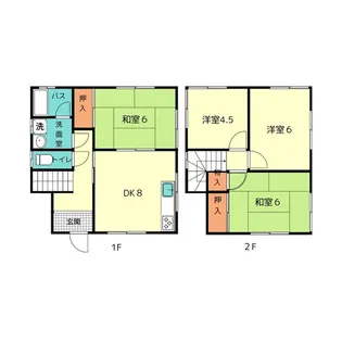 奈良県奈良市六条西2【一戸建】の間取り