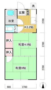 フジ荘【1階】の間取り