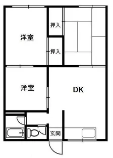 志田ハイツ【1階】の間取り