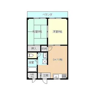 脇島ビル【4階】の間取り