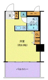 コスモ横浜鶴見【2階】の間取り