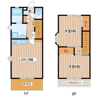 宮城県仙台市宮城野区福室3【一戸建】の間取り