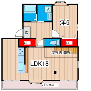 フォーレストハイツ【2階】の間取り