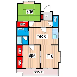 ヒルトップ【2階】の間取り