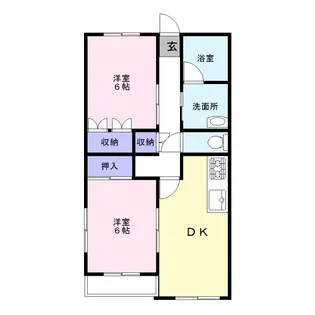 サンシャイン有泉【4階】の間取り
