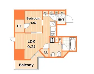 神奈川県横浜市中区羽衣町2【マンション】の間取り