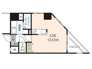 エトゥール古江駅前【2階】の間取り