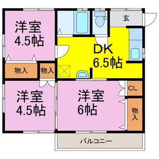 ブルーベイYagyu8【2階】の間取り