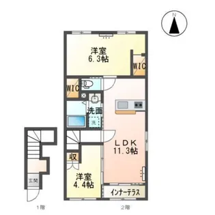 ジョリ【2階】の間取り