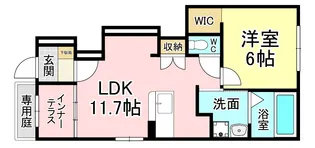 福岡県北九州市八幡西区御開4【アパート】の間取り