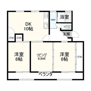 サウスビュー中央【3階】の間取り