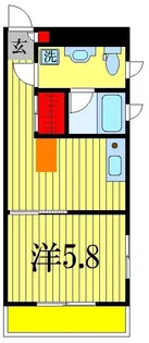 コンフォート吉野【1階】の間取り