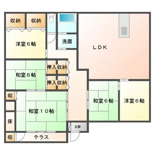 鹿児島県鹿屋市串良町上小原【一戸建】の間取り