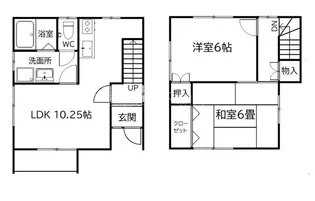 静岡県浜松市中央区安松町【一戸建】の間取り