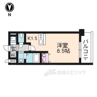 プレサンス京都烏丸NEXT【3階】の間取り