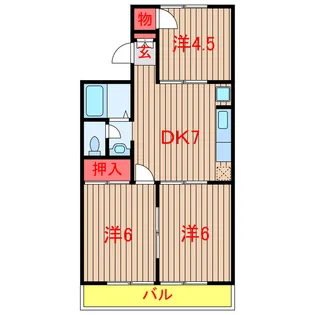 メゾンファミール【2階】の間取り