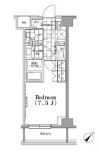 東京都中央区月島4【マンション】の間取り