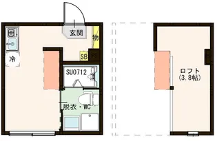 ハーモニーテラス梅田X【1階】の間取り
