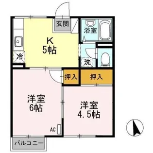 広島県府中市出口町【アパート】の間取り
