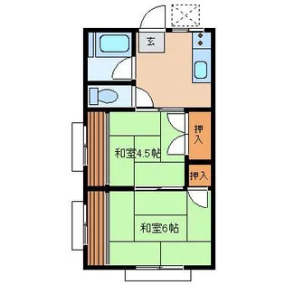 神奈川県横浜市港北区菊名5【アパート】の間取り
