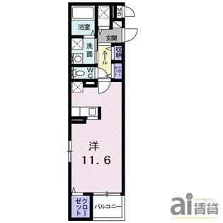 K,HILLS【2階】の間取り