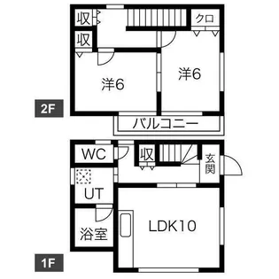 愛知県名古屋市中川区上高畑2【一戸建】の間取り