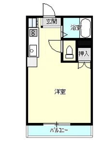 ウエスト向陽【1階】の間取り