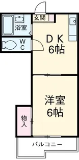 ビーラマツムラ【1階】の間取り