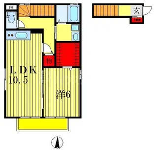 グリーンハイツ【2階】の間取り