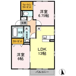 south windII【1階】の間取り