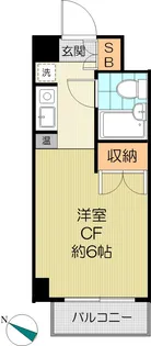 西早稲田M.O.ハウス【3階】の間取り