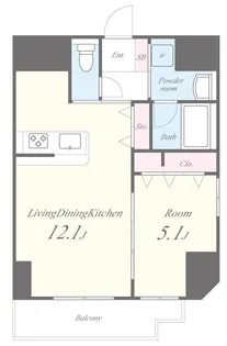 Hus de sucre【4階】の間取り