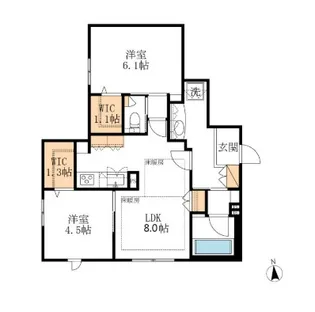 千葉県流山市南流山6【マンション】の間取り