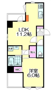 ルミナス竹ノ塚【5階】の間取り