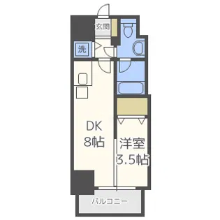 イグレック南本町【7階】の間取り