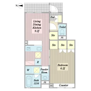 Maluhia【1階】の間取り